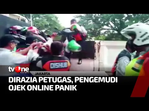 Parkir Sembarangan, Sejumlah Kendaraan Motor Milik Ojol Diangkut Paksa