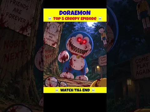 doraemon 5 creepy episodes 😱🤯 #shinchan #doreamongame #shorts