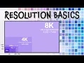Image Resolution Tutorial Basics - TV 1080 4k 8k Megapixels PPI DPI