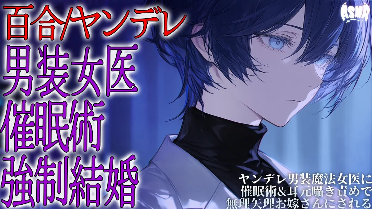 【百合/ヤンデレ】ヤンデレ男装魔法女医に催眠術&耳元囁き責めで無理矢理お嫁さんにされる【シチュエーションボイス/男性向け/女性向け】のサムネイル