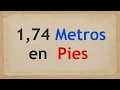 Cuanto es 1 74 metros en pies - 1 74 m a ft