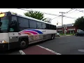 NJ Transit 2019 MCI D4500CT 19119 2002 MCI D4000 7635 on the 161 at Liberty St Main St