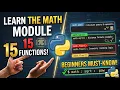 Python Math Module Explained 15 Must-Know Functions with Real Examples for Beginners