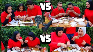 اسرع شخص هياكل ال4 فراخ مشوية في اقل وقت ندي جلجل تقلب التحدي للصعب مفاجاة 