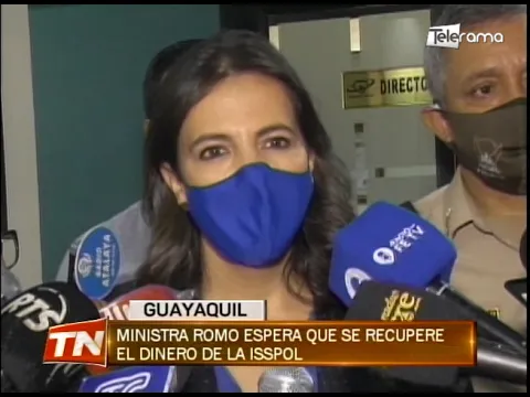 Ministra Romo espera que se recupere el dinero de la ISSPOL