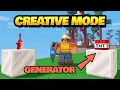 Creative Mode in BedWars Custom Generators Spawnpoints More
