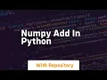 numpy add in python