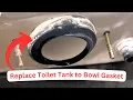 How to Replace a Toilet Tank to Bowl Gasket or Seal Easy DIY 3 Toilet Seal Replacement with Korky