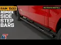 2019-2025 RAM 1500 RedRock 5-Inch Oval Bent End Wheel to Wheel Side Step Bars Review Install