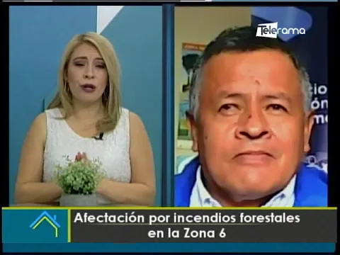 Afectación por incendios forestales en la Zona 6