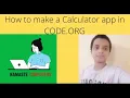 How to make a calculator app in code org-Namaste computer