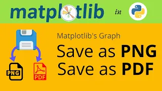Saving matplotlib plot as pdf or png Matplotlib tutorial 2021