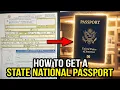American State National Passport - How To Fill Out DS-11 Form Application 2025