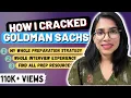 My Goldman Sachs Internship Interview Experience Complete preparation strategy revealed