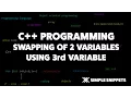 C program to Swap variable values using 3rd variable C programming tutorials for beginners