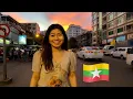 Avondwandeling in Yangon 🇲🇲 | Ontdek straatvoedsel en weekendenergie op drukke straten