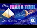 How to use the RULER tool in Open Canvas Tutorial drawing a planet Saturn