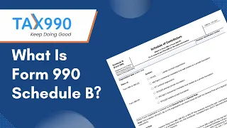 What is Form 990 Schedule B