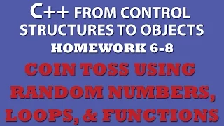 6-8 C Simulating Coin Toss C Functions and Loops