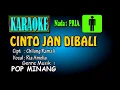Download Lagu CINTO JAN DIBALI |Ria Ameliya| [KARAOKE NADA PRIA]