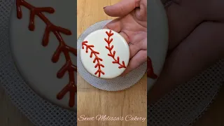Baseball Sugar Cookie