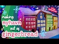 Making Nyhavn Out of Gingerbread Gingerbread House Free Downloadable Template