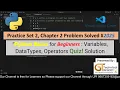 2025 Practice Set 2 Chapter 2 Quiz Problem Solved Python Basics for Beginners in Hindi