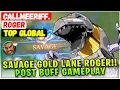 Download Lagu SAVAGE GOLD LANE ROGER!! Gameplay na een boost [Top Global Roger] CallMeeRiff. - Mobile Legends B...