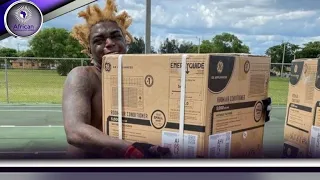 kodak black blesses his neighborhood with free air conditioners