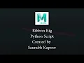Python Script for Ribbon maya rigging