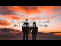 Forever Tonight - Peter Cetera (Lyrics)