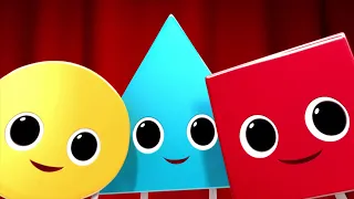 Triangle, Square & Circle 🔺⏺️🟦 | Learning Shapes & Nursery Rhymes  | Little Baby Bum