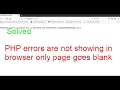 How to fix PHP errors are not showing in browser phpinfo shows blank Page Linux Ubuntu 20 04 LTS