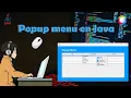 Popup Menu in Java Apache NetBeans 12 2 Context Menu Right-click