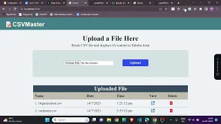 CSVMaster CSV Upload Skill Test Node MongoDB EJS Express Coding Ninjas