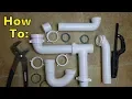 Replacing Kitchen Sink PVC Pipes Washers P Trap center joints and arms w Dishwasher Attachment