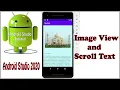 Image View and Scrolling Text in Android Studio Scroll View and Image View Project Bangla