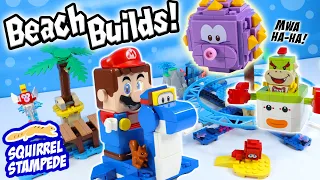 LEGO Super Mario Dorrie's Beachfront & Big Urchin Beach Ride Speed Build Review