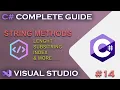 C LESSONS String Methods Length - Substring