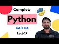 Tuple Lecture 17 Python Complete Course GATE DA Puneet Kansal