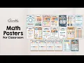 Brighten Math Learning with Boho Rainbow Math Posters for Elementary Schools