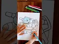Coloring a Blastoise