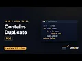 Contains Duplicate Explained From Scratch Hash Sets LeetCode 217