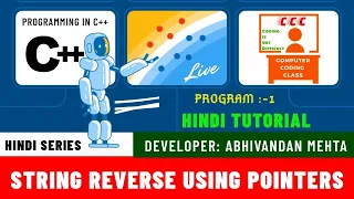 String Reverse using Pointers in C C Tutorials for Beginners C How to Learn C Learn C