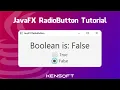 JavaFX RadioButton Tutorial Perfect for beginners