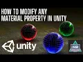 HOW TO CHANGE ANY MATERIAL PROPERTY THROUGH SCRIPT IN UNITY 2023 UNITY