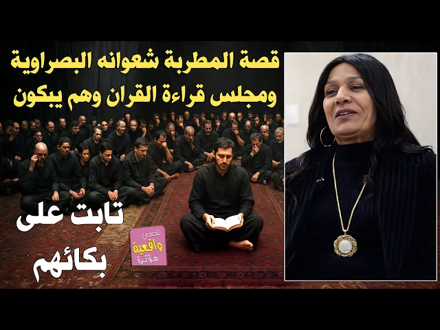 ⁣قصة المطربة شعوانه البصراوية ومجلس قراءة القران وهم يبكون تابت على بكائهم
