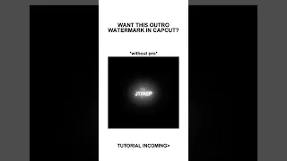 Outro Tutorial CapCut