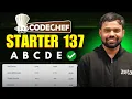 A-E Codechef Starters 137 Editorials Speedrun Double Trouble Large Differences Solutions