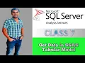 How to get data into SSAS Tabular Model Project SSAS Real-time